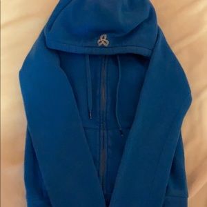 Blue TNA zip up sweater